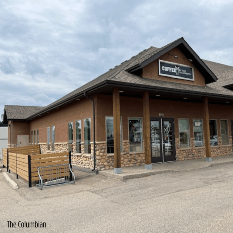 The outside of the Columbian Coffee Shop in Sherwood Park